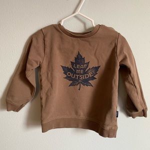 Noppies crewneck sweater size 12-18M